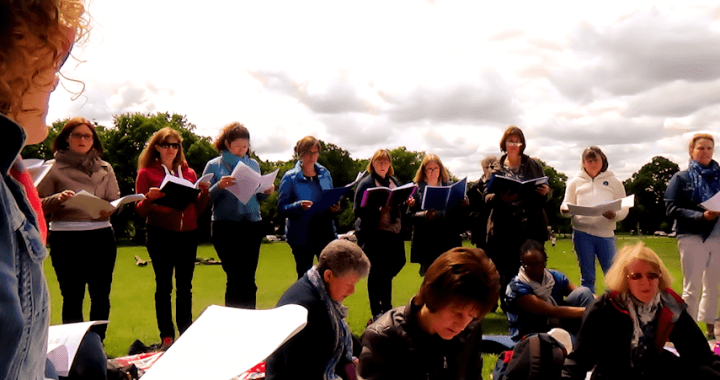 Eclipse Choir Sopranos park rehearsal
