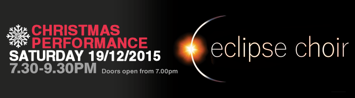 Eclipse Choir Christmas Concert 2015 banner