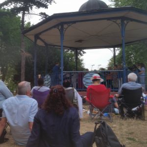 Audience for our summer garden performance