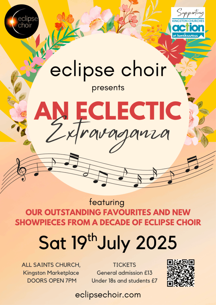 ECLIPSE CHOIR an eclectic extravaganza with qr code and KCAH